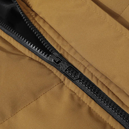 Men’s Winter Waterproof Puffer Jacket – Hooded Windbreaker Parka