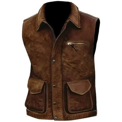 Retro Men's Zipper Vest Jacket 2025