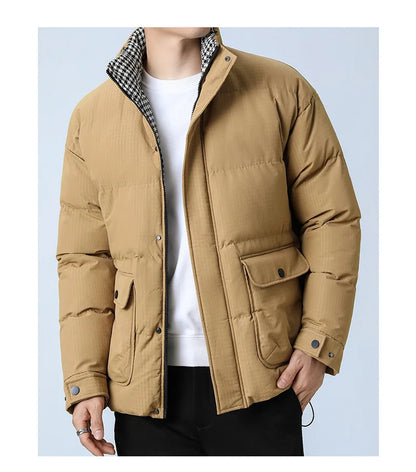 Men’s Large Size Winter Jacket – Warm & Classic