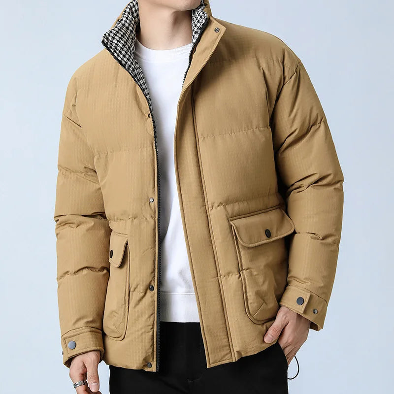 Men’s Large Size Winter Jacket – Warm & Classic