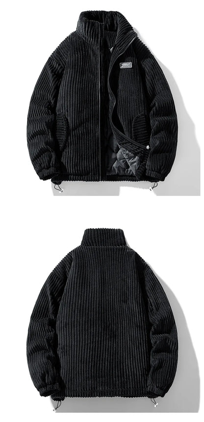 Unisex Thick Warm Winter Jacket – Trendy Collar Workwear Coat