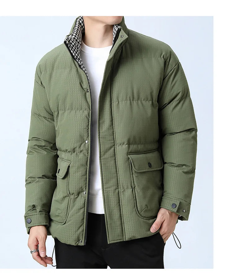 Men’s Large Size Winter Jacket – Warm & Classic