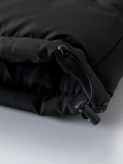 Winter Windproof Men's Faux Jacket Casual Polyester Coat with Detachable Hood Zip-Up Front Long Sleeves & Pockets Winter Clothes