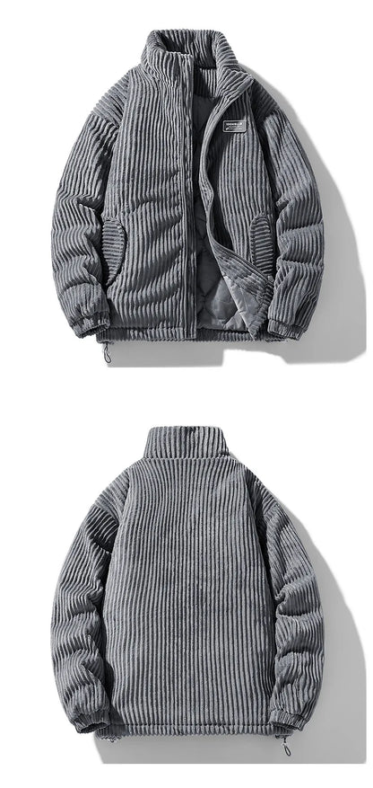 Unisex Thick Warm Winter Jacket – Trendy Collar Workwear Coat